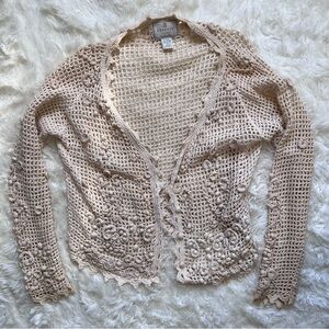 Vintage Express Tricot Handknit Cardigan Sweater